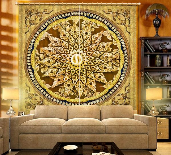 

euporean pattern 2019 curtain customize printing blackout curtains bedroom living room fashion hairstyle window 3d curtains