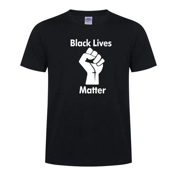 

лето new black lives matter письмо футболка круглой шея пуловер с коротким рукавом сыпучей удобной футболки, White;black