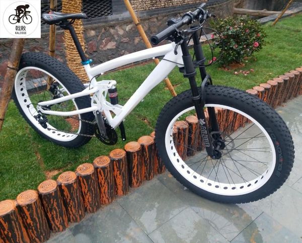 

kalosse 150mm travel 30speed full suspension microshift fat bike 26*4.0 inch snow bike fat bicycle mountain