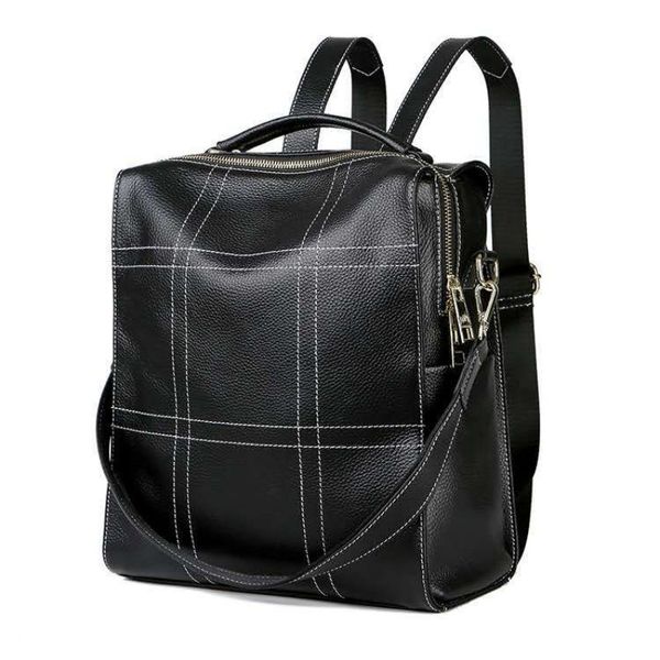 

genuine leather women backpack women 2020 new versatile leisure fashion trend students large capacity backpack for