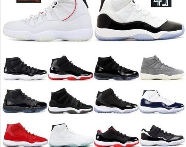 

11 mens space jam bred number 45 new concord basketball shoes men shoes 11s red navy gamma blue 72-10 sneakers