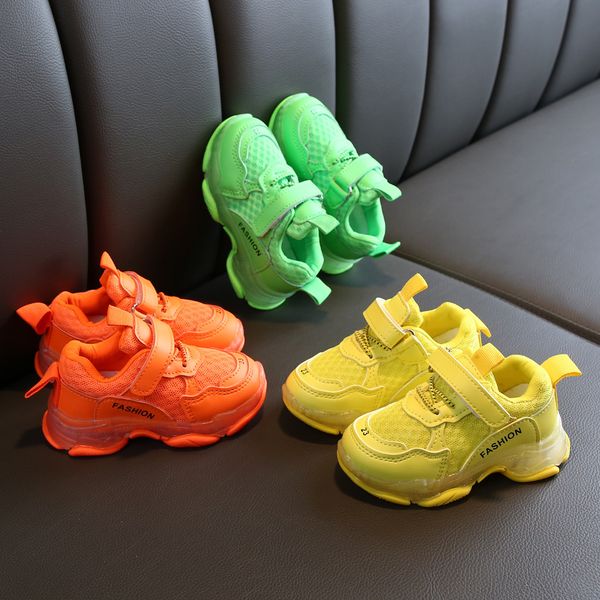 

kids girls boys sport shoes candy colors infant kids baby mesh running sneakers children casual shoes children's shoes selling, Black