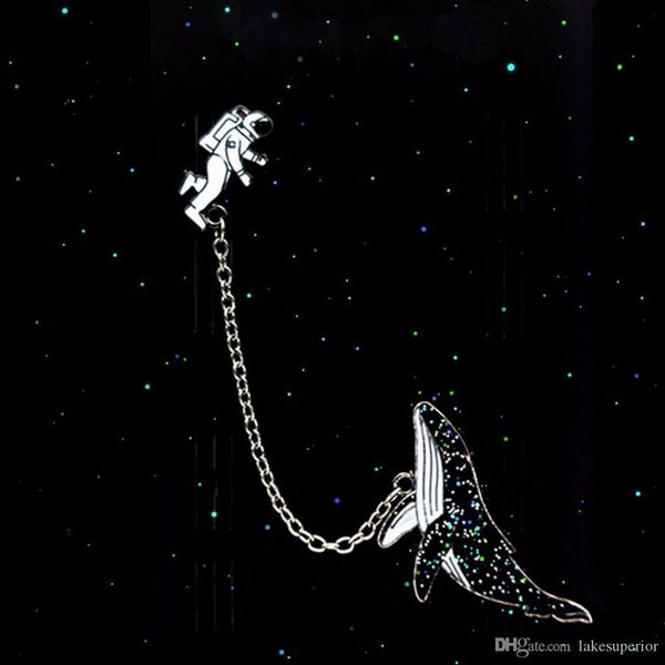 

новый spaceman кит мультфильм брошь знак женщины костюм отворотом pin ювелирные аксессуары для подарков партии бесплатная доставка, Gray