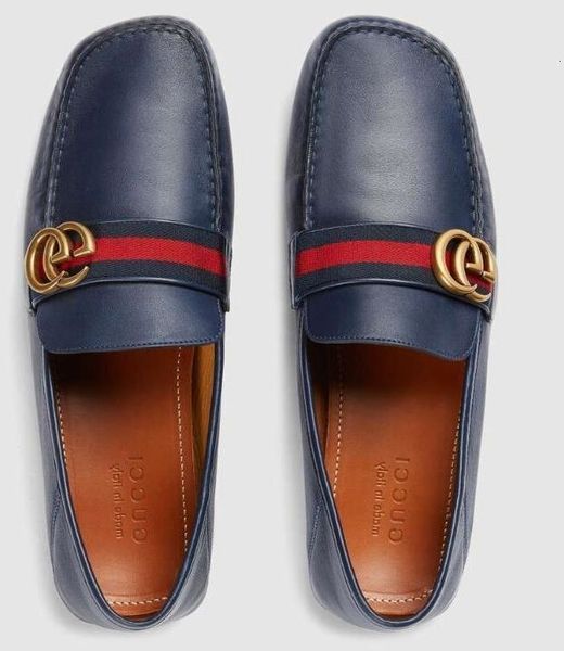 

2019 men moccasins loafers lace ups leather driver with web drivers sandals slides sneakers dress run shoes, Red;white