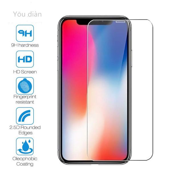 

tempered glass for iphone x xs max xr 4 4s 5 5s se 5c screen protective film 6 6s 7 8 plus x 11 pro glass protector