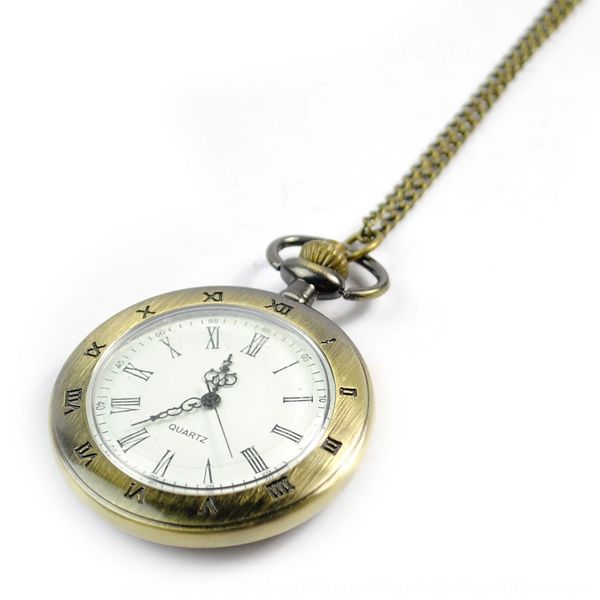 

large single shell roman nostalgic pocket watch style bronze pocket watch 8041, Blue