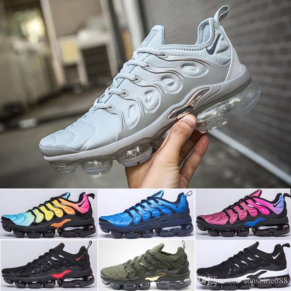 

usa game royal tn plus designer sneaker running shoes triple black white volt violet sliver gradient men women aluminum sunset trainers m550