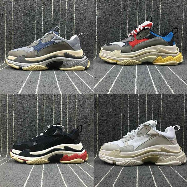 

With Box Fashion Paris Triple-S Designer Sneakers Men Triple S Low Platform Sneakers Womens Luxury Casual Sports Trainers zapatos