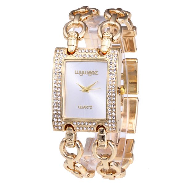 

classic bracelet watch rhinestone women watch brand casual simple stainless steel quartz wristwatch clock gift#b, Slivery;brown