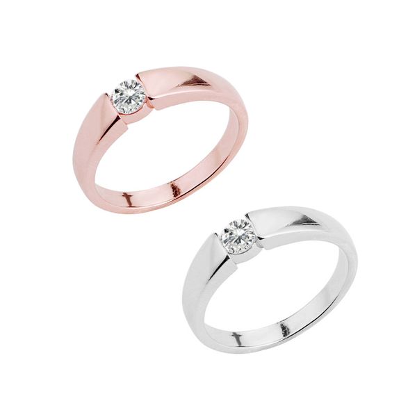 

new valentine's day jewelry creative fashion trend romantic wedding ring gift, Slivery;golden