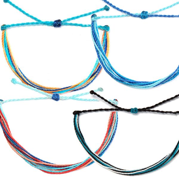 

waterproof wax string friendship bracelet jewelry, Golden;silver