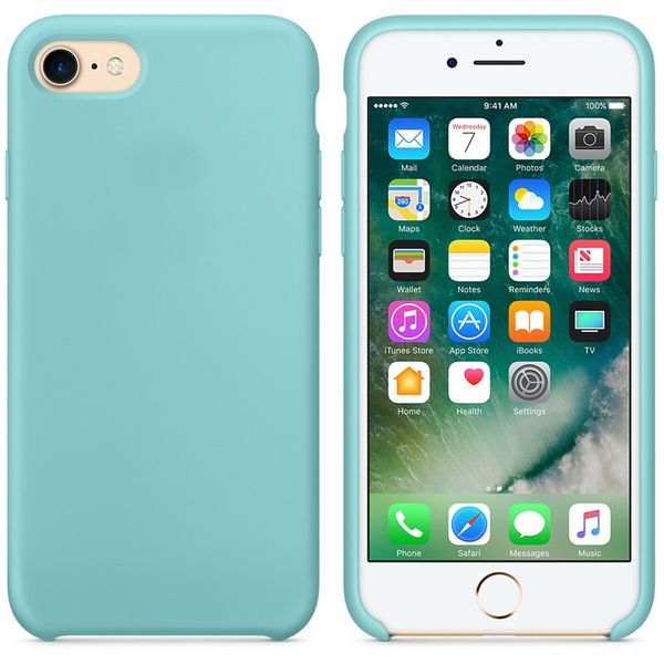 Capas telefônicas resistentes a manchas para iphone 6 7 8 11 12 mais X XR XS Max Liquid Silicone Custom Design Color 2021 Moda