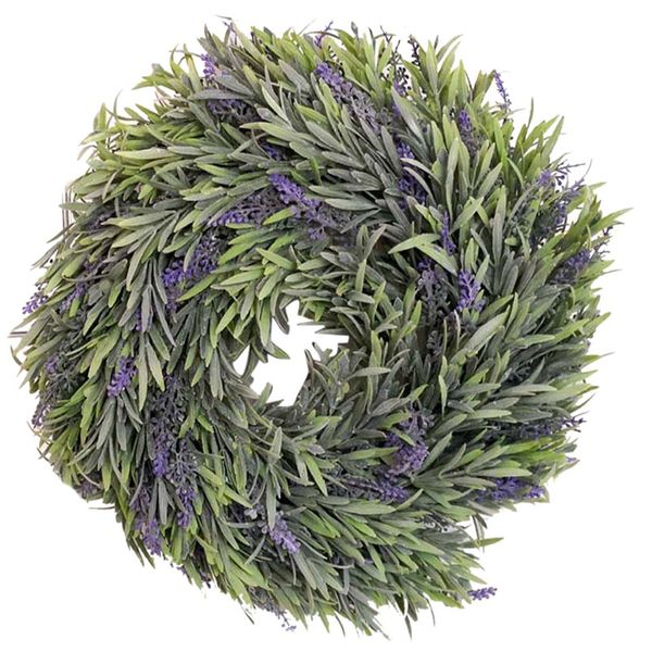 

simulate lavender wreath pretty garland floriation hanging pendant decoration for home wedding p prop