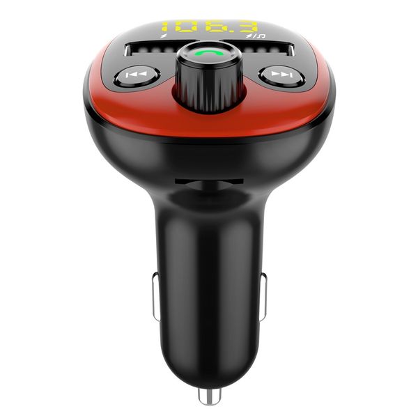 

car bluetooth mp3 lossless sound quality hands-multi-function car charger fast charging battery voltage detection useful