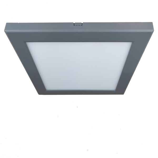 

22.5x22.5cm серый рама 18w потолочное крепление лампы ultra-thin flicker free 4000k светодиодная панель поверхностный монтажная панель