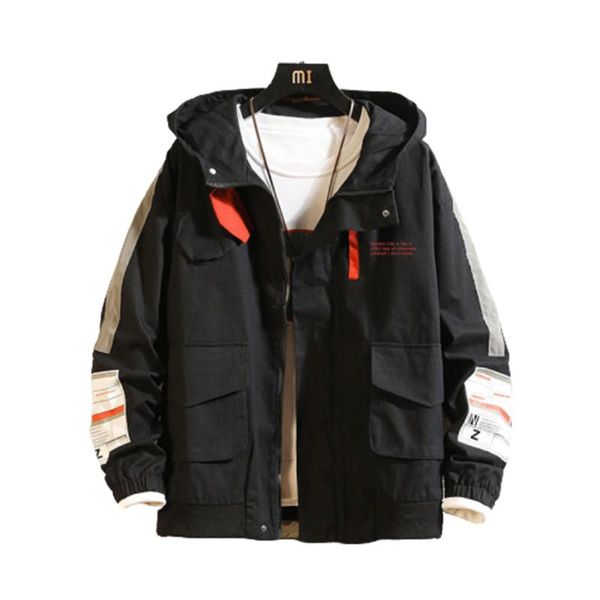 

men's jackets jacket autumn fashion youth hoodie loose hong kong style casual baseball street sports top, Black;brown