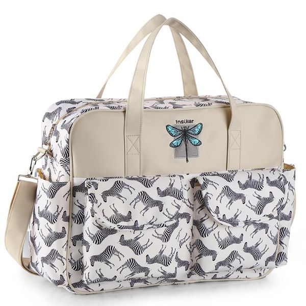 

baby bag mommy waterproof nylon printed one-shoulder mom bag messenger portable mother and baby large capacity mom bags