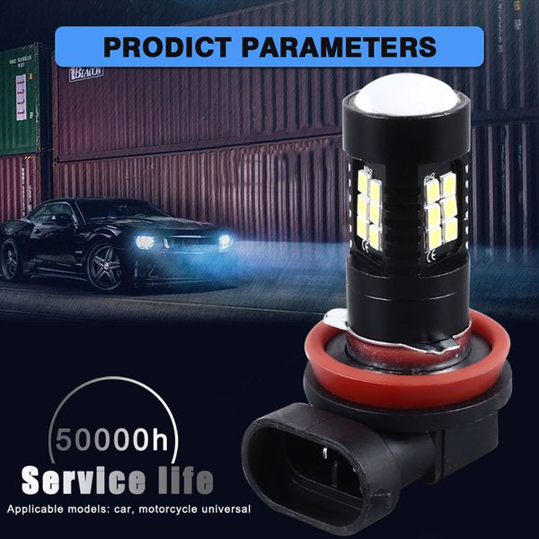 

p15d h11 h7 h4 fog light lamp 21led motorcycle 21w signal light cars hi/lo dc12v 3030 drl moto motorbike