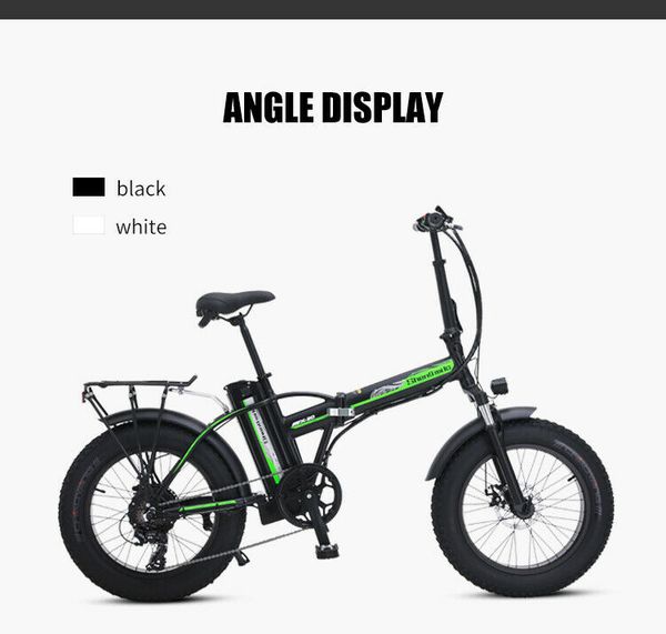 

electric bike 500w 4.0 fold up travel bike beach cruiser bike booster bicycle, Silver;blue