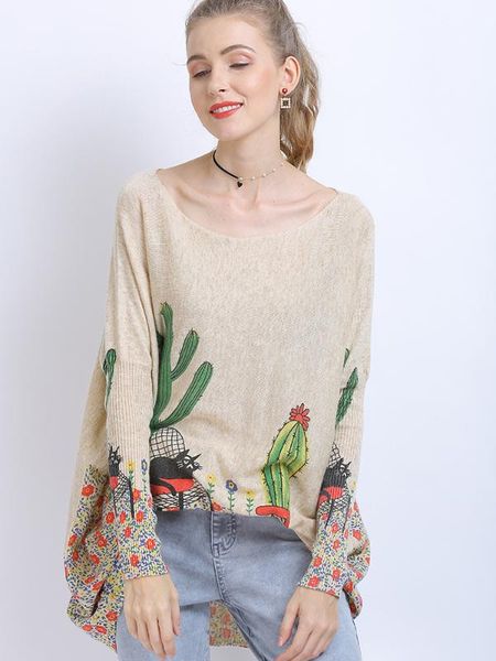

2020 oversized women's knitwear sweaters print women wool pullovers dresses autumn 2020 women's clothing pull femme sueter mujer, White;black