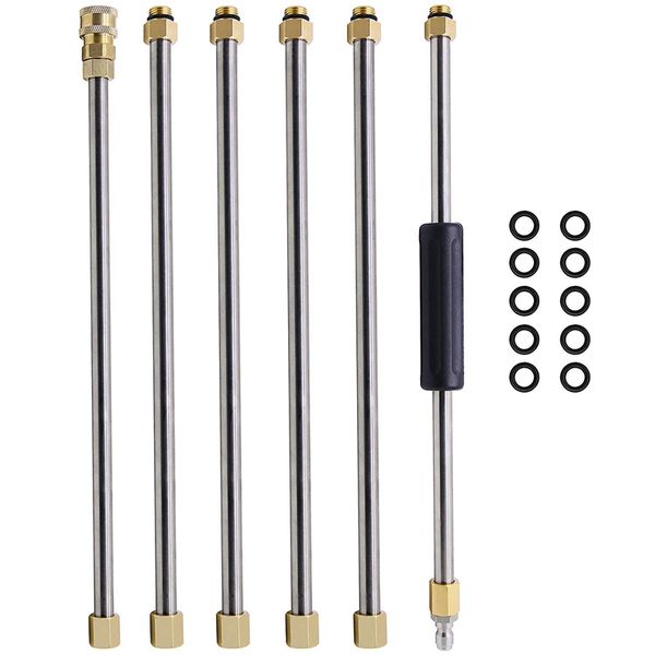 

90 inch universal wand set car washing pressure washer wand extension, replacement lance power washer lance 1/4 inch thread quic