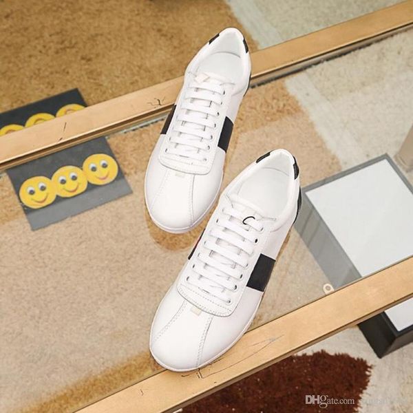 

luxury designer mens sneaker casual shoes ace bee stripes shoe fashion walking sports trainers chaussures pour hommes, Black