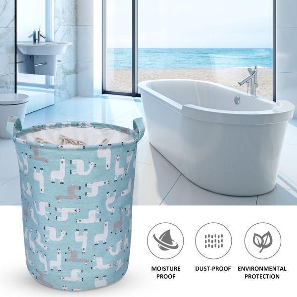 

40x50cm geometric folding laundry basket round storage bin bag hamper collapsible clothes bucket organizer large capacity