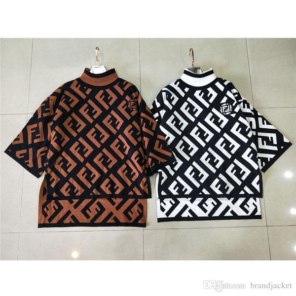 

Дизайнер Роскошный Женский Свитер Черепаха Пуловер Свитера для Леди Письмо FF Мар