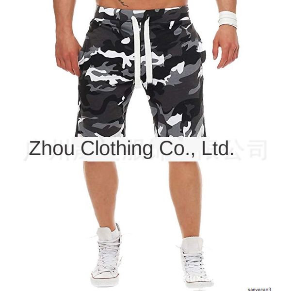 

mens designer printed pants camouflage rope casual sports shortsh, Black