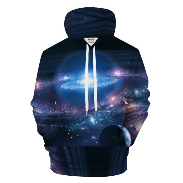 

even hoodie starry sky universe printing easy bring hat lovers sweater, Black