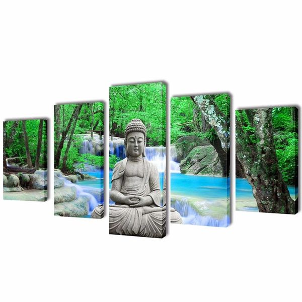

canvas wall print set buddha 100 x 50 cm wall stickers