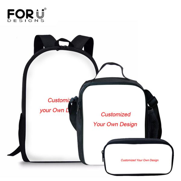 

forudesigns kids backpack girls customize image printing orthopedic school bag set primary schoolbag mochila bookbag sac a dos