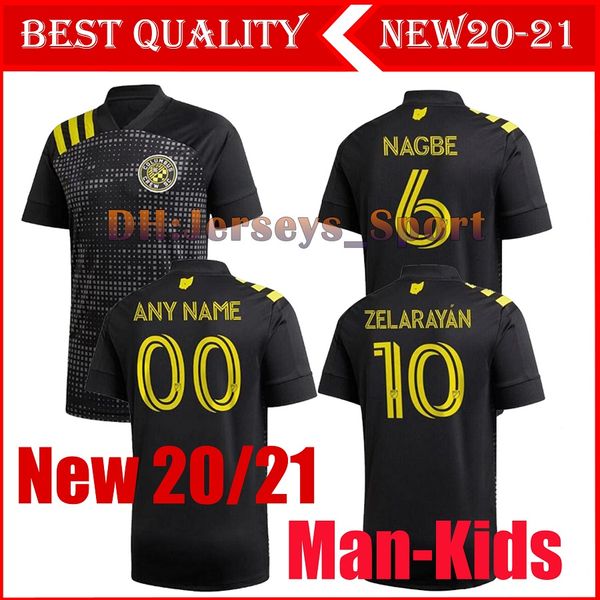 

20 21 коламбус мужские трикотажные изделия футбола новый zardes zelarayan nagbe p. santos away черный футбол рубашка с коротким рукавом для, Black;yellow