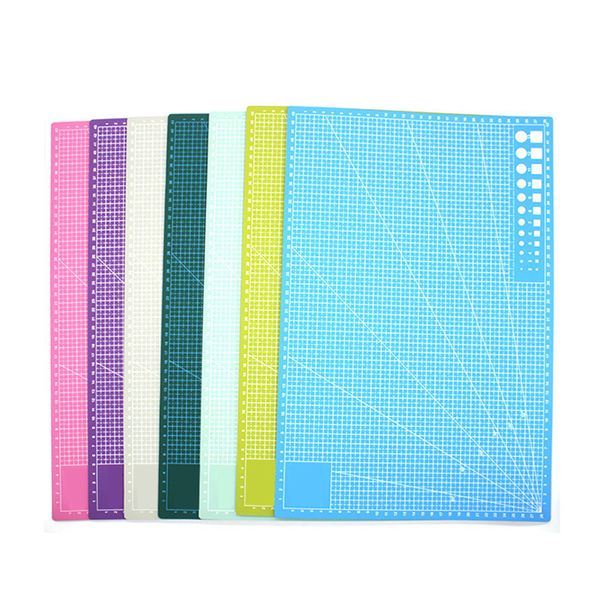 

a3 cutting mat pvc rectangle grid lines cutting board mat double-sided cutting pad craft diy cut tools double-sided non-slip self-healing