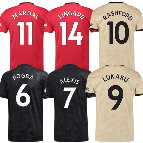 

19 20 united club occer jer ey home red 9 lukaku 6 pogba 11 martial 10 ra hford 7 alexi cu tomizable football uit