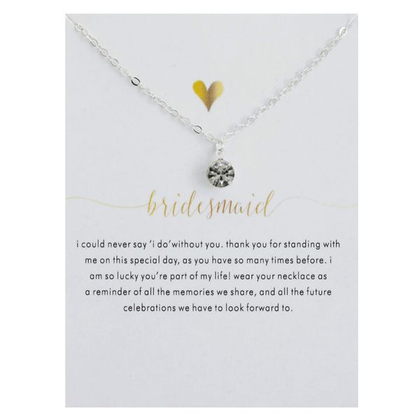 

кристалл циркон кулон ожерелье четыре когтистые циркон ожерелье с сообщением карты 18 дюймов цепи мода ювелирные изделия, Silver