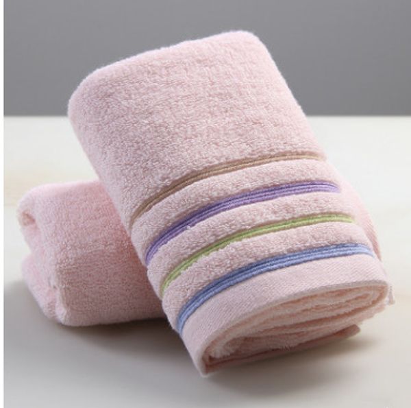 

manufacturer wholesale thickened cotton absorbent wool towel soft wash face color strip towel
