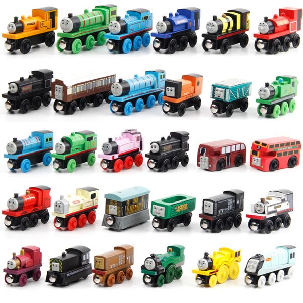 

Wooden toy vehicle wood train model toy magnetic train great kid chri tma toy gift for boy girl