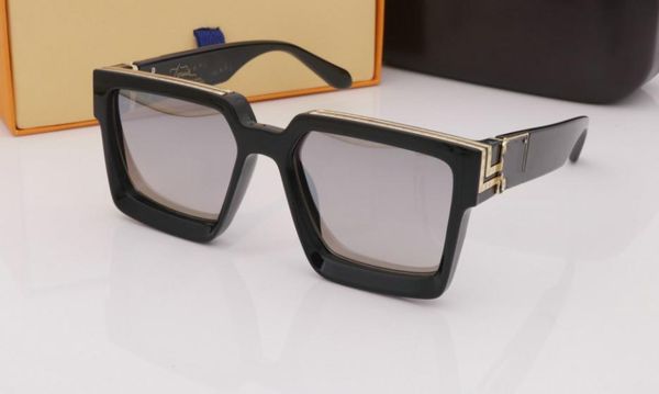

wholesale- 2019 new luxury men women millionaires sunglasses oversized square frame evidence sunglasses, White;black