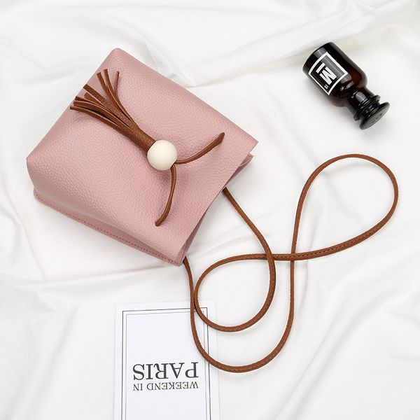 

новые женские сумки одно плечо крест плечо ведро мешок нулевой бумажник низкая цена крест одиночный мобильный телефон