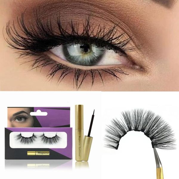 

1 set magnetic liquid eyeliner eyelash extension with magnetic false eyelashes easy to wear new lashes makeup kit sale