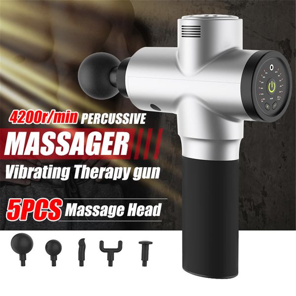 

4200r min relaxation body mu cle ma ager gun 24v electric vibrate vibrating ma age machine tool pain ball head body t190715
