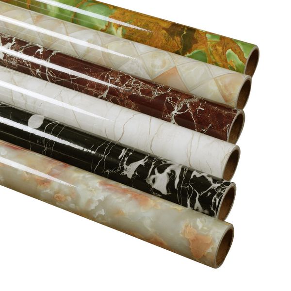 

80cm thick marble pattern self-adhesive wallpaper kitchen bathroom waterproof oil-proof sticker table bar counterrefurbished wall paper