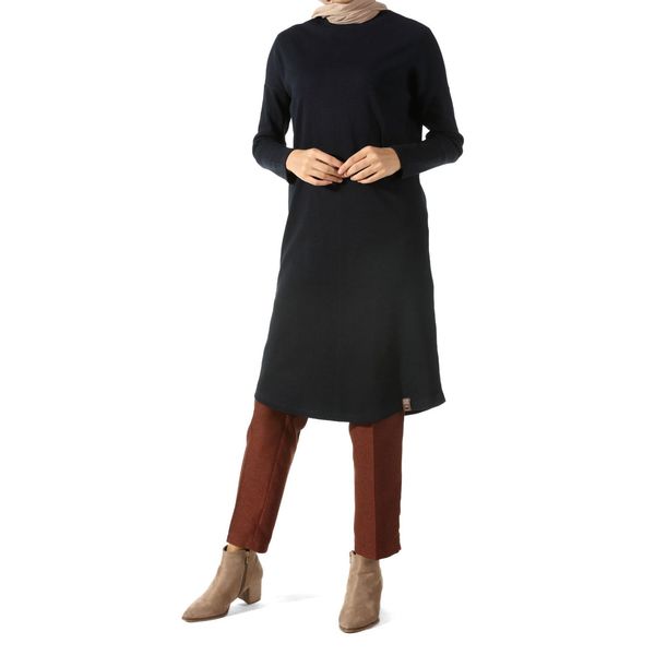 

combed cotton tunic, Black