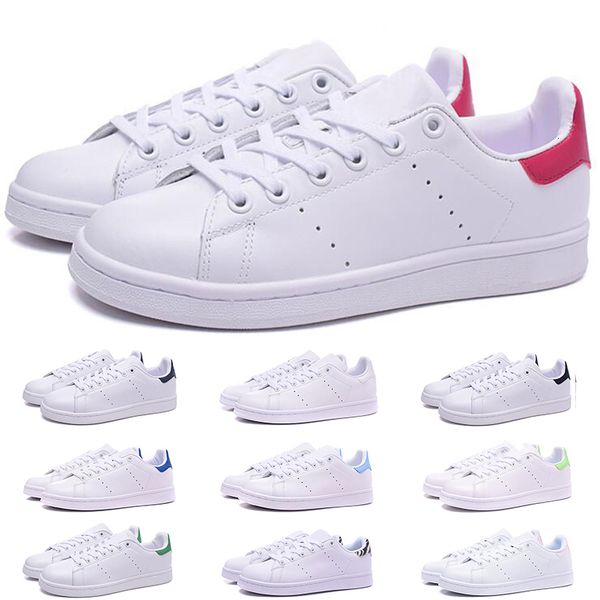 

wholesale stan smith casual shoes for men women black white green designer flat leather mens trainers sports sneakers shoe size 36-44