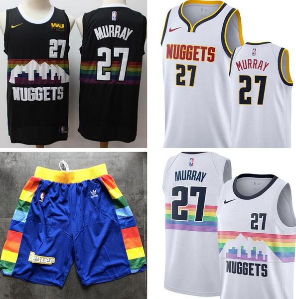 denver nuggets rainbow jersey white