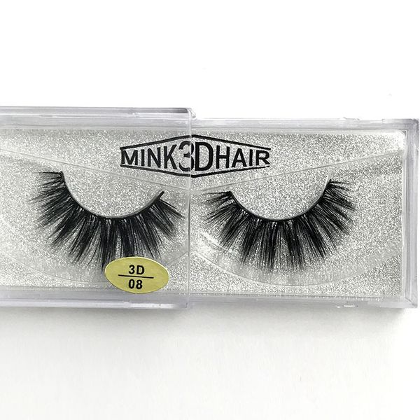 

mink lashes thick natural long handmade reusable false eyelashes soft & vivid full strip lashes 100pairs/lot dhl yl011
