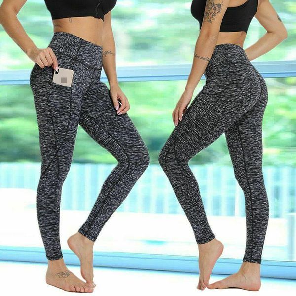 

женщины йога тренировки legging с карманный фитнес тонкий тощий колготки gym спорт stretch fit solid беговые брюки fy9085, White;red