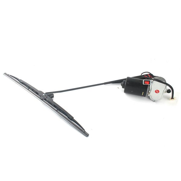 

universal uv resistant black electric windshield wiper 12v motor snowy day rain durable car accessories for polaris ranger