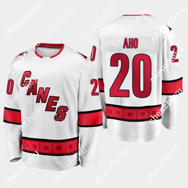 

carolina hurricanes sebastian aho #20 2019-20 away premier breakaway fanatics hockey jerseys, Black;red